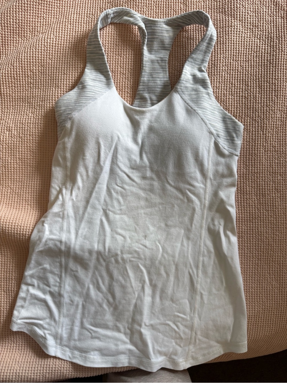Lululemon Women’s White Racerback Workout Tank Top
